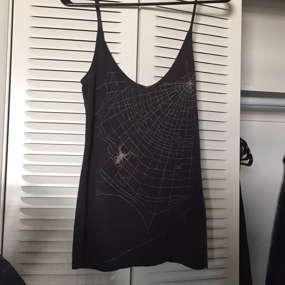 Summer Goth Spider Tank